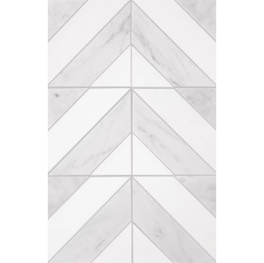 Saran White & Thassos Dash - stone tile